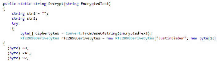 dotPeek Decompiled Security Method
