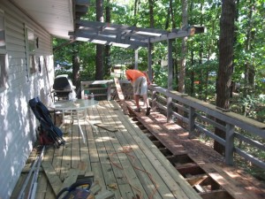 Deck in progress...