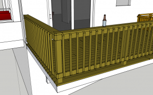 SketchUp of deck